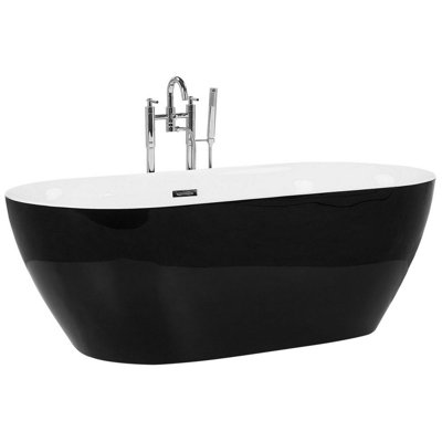Freestanding Bath 1700 x 800 mm Black CARRERA