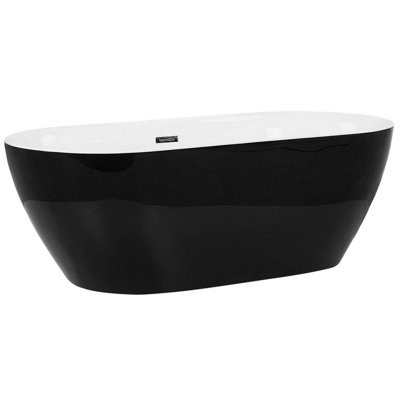 Freestanding Bath 1700 x 800 mm Black CARRERA