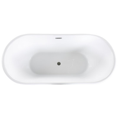 Freestanding Bath 1700 x 800 mm Black PINEL