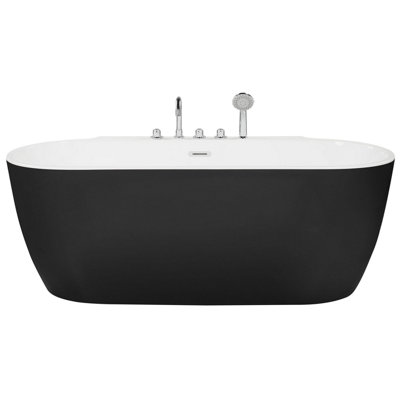 Freestanding Bath 1700 x 800 mm Black ROTSO