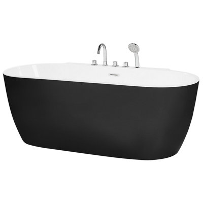 Freestanding Bath 1700 x 800 mm Black ROTSO