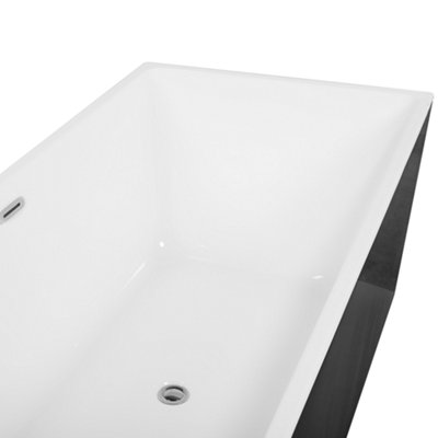 Freestanding Bath 1700 x 810 mm Black RIOS
