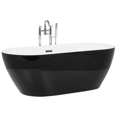 Freestanding Bath 1800 x 800 mm Black CARRERA