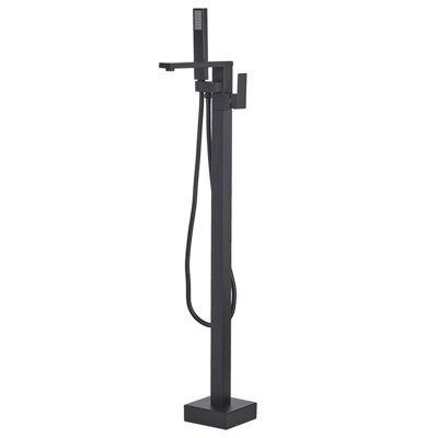 Freestanding Bath Mixer Tap Black DELLA