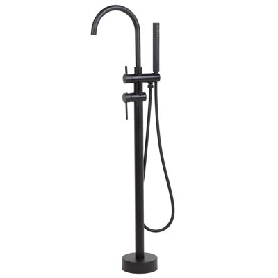 Freestanding Bath Mixer Tap Black TUGELA