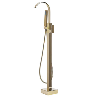 Freestanding Bath Mixer Tap Gold RIBBON