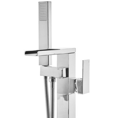 Freestanding Bath Mixer Tap Silver BOYOMA