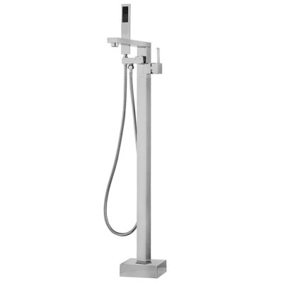 Freestanding Bath Mixer Tap Silver DELLA