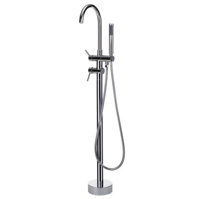 Freestanding Bath Mixer Tap Silver TUGELA