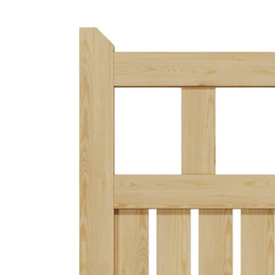 Freestanding Rustic Latch Timber Gate 90cm W x 120cm H