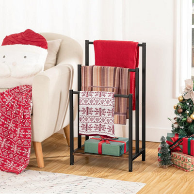 Free Standing Rustic Ladder Towel Rack Towel Ladder Free Standing