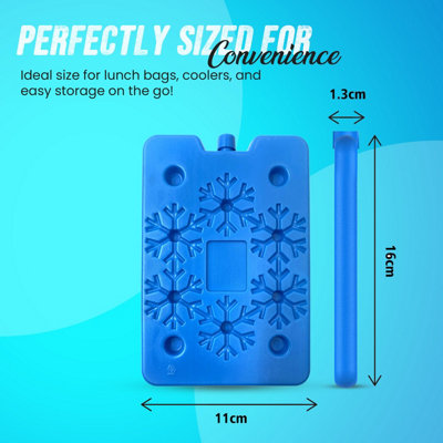 Freezer Blocks for Cooler Bags 4 Pack Prefilled Reusable Ice Packs for ...