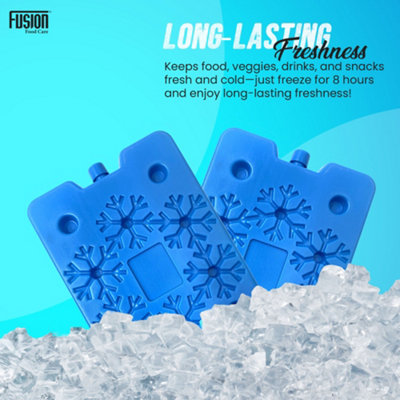 Freezer Blocks for Cooler Bags 4 Pack Prefilled Reusable Ice Packs for ...