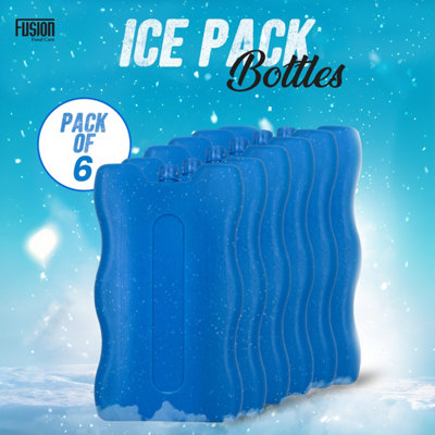 Freezer Blocks for Cooler Bags 6 Pack Prefilled Reusable Ice Packs for ...