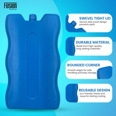Freezer Blocks for Cooler Bags 6 Pack Prefilled Reusable Ice Packs for ...