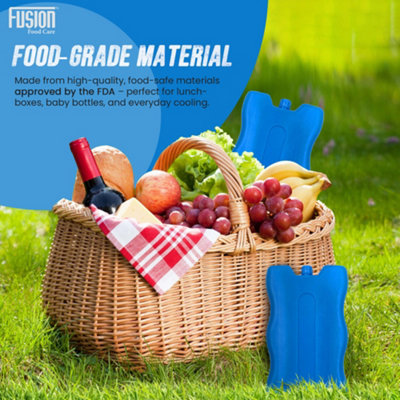 Freezer Blocks for Cooler Bags 6 Pack Prefilled Reusable Ice Packs for ...