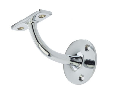 Frelan 75mm Heavy Duty Polished Chrome Staircase Handrail Bracket