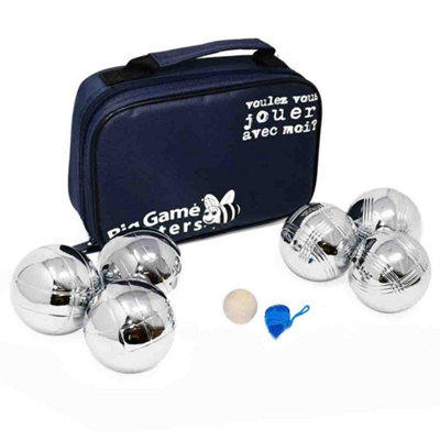 French Boules Petanque Set - Set Of 6 - Luxury Canvas Carry Bag included