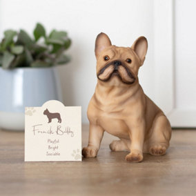 French Bull Dog Ornament with Mini Standing Sentiment Card