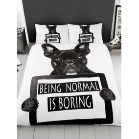 French Bulldog King Size Duvet Cover and Pillowcase Set