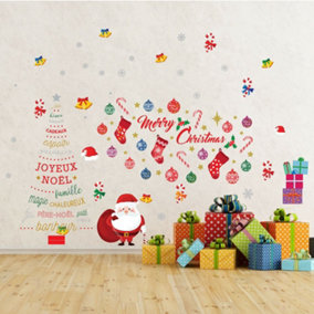 French Christmas Wall Stickers Wall Art, DIY Art, Home Decorations, Decals