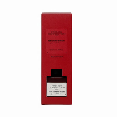 French Connection Ruby Cherry & Merlot Reed Diffuser 100ML Square Design