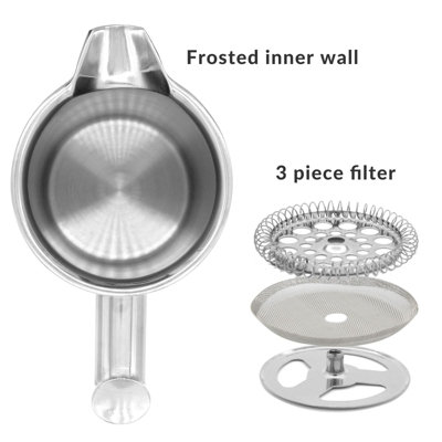 French Press Cafetiere Set 350ml - M&W - 4