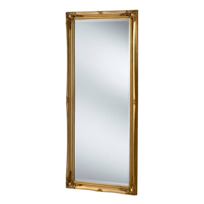 French Style Carved Mirror Gold 166x75cm