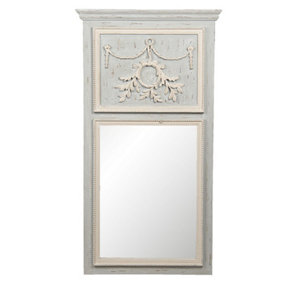 French Style Neoclassical Wall Mirror Indoor Bathroom Mirror Wooden Vintage Country Style Home Decor Mirror