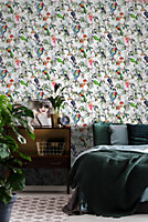 Fresco Amazon Tropical & Floral Multicolour Wallpaper