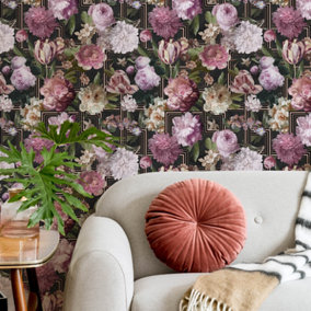 Fresco Blooming Lovely Floral Wallpaper