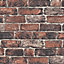 Fresco Brick Effect Red Wallpaper