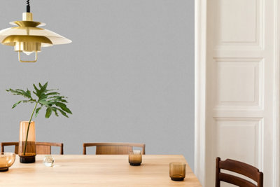 Fresco Fresca Plain Textured Light Grey Wallpaper DIY at B&Q
