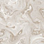 Fresco Gold Marbled Contemporary Wallpaper