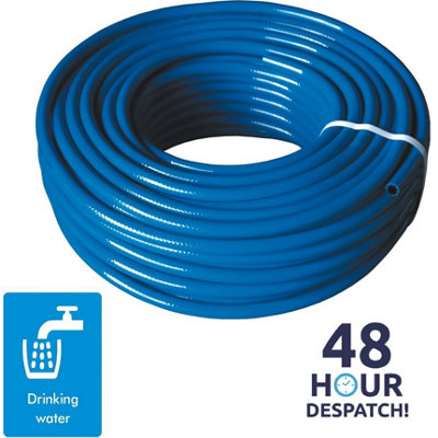 Fresh Food Safe Drinking Water Hose Pipe Caravan Motorhome Boat Blue 10mm 3/8" 1 Metre