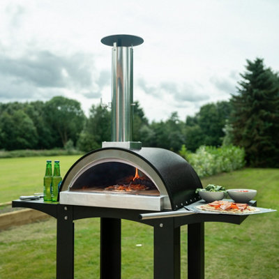 Fresh Grills Free Standing Extra Large Pizza Oven with Prep Stations - 9