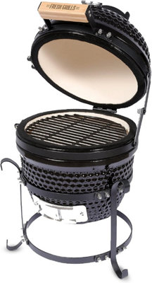 Fresh Grills Kamado Charcoal BBQ Grill 13" Mini Portable Smoker - 5