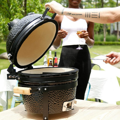Fresh Grills Kamado Charcoal BBQ Grill 16" Midi Smoker - 3