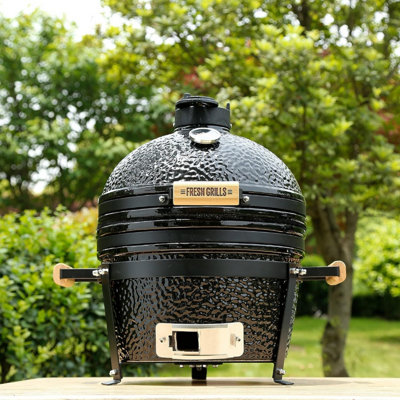 Fresh Grills Kamado Charcoal BBQ Grill 16" Midi Smoker - 5