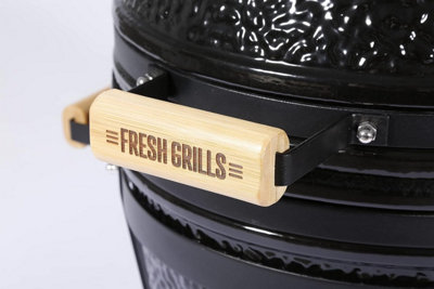 Fresh Grills Kamado Charcoal BBQ Grill 16" Midi Smoker - 8