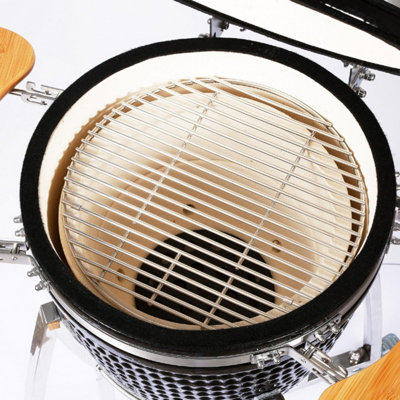 Fresh Grills Kamado Charcoal BBQ Grill 18" Maxi Smoker - 4