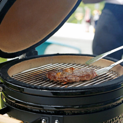 Fresh Grills Kamado Charcoal BBQ Grill 18" Maxi Smoker - 5
