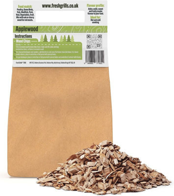 Fresh Grills Smokehouse Essentials Wood Chips 0.7kg -Applewood