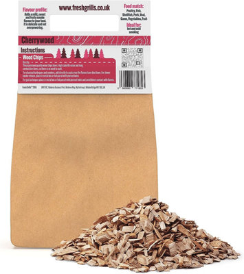 Fresh Grills Smokehouse Essentials Wood Chips 0.7kg -Cherrywood