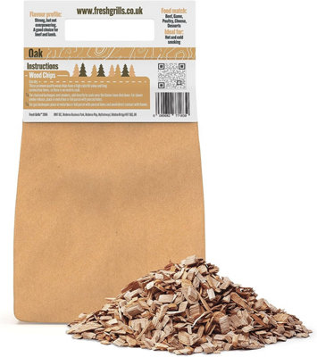 Fresh Grills Smokehouse Essentials Wood Chips 0.7kg -Oak