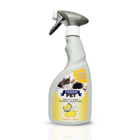 Fresh Pet Disinfectant - Ready to Spray Sherbet Lemon 500ml