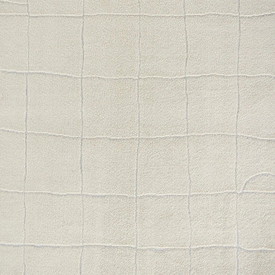 Freud-Modern Ivory Off-White High Pile Living Dining Bedroom Rug 200 x ...