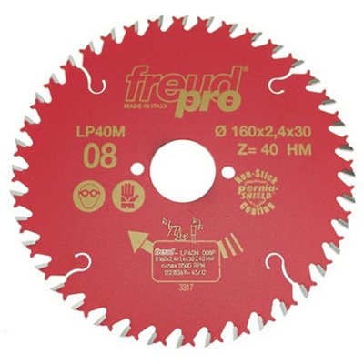 Freud Pro LP40M008 TCT Cross Cutting Saw Blade 160mm x 30 x 40