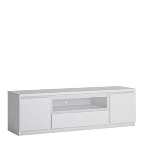 Fribo 2 door 1 drawer 166 cm wide TV cabinet in White