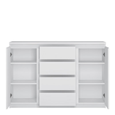 Fribo 2 door 4 drawer sideboard in White